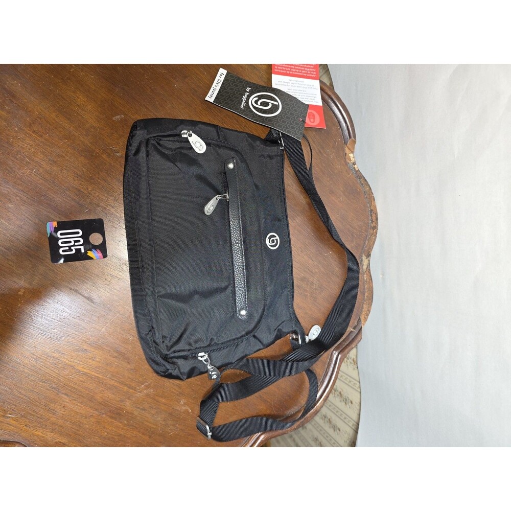 BG by Baggallini El Paso Crossbody Bag Black NWT RFID Travel Purse ELP437